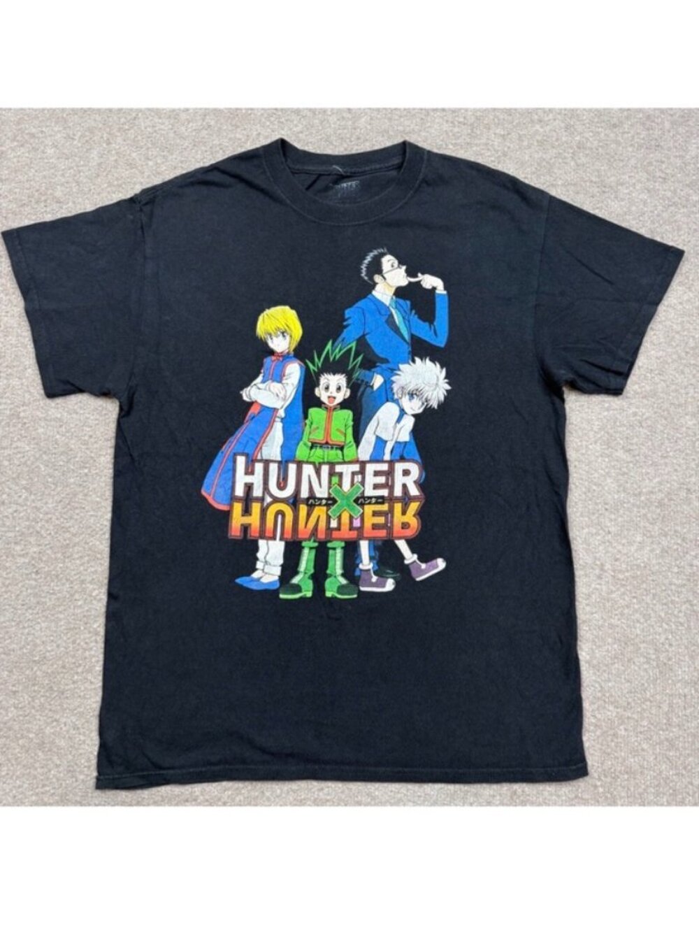Hunter x Hunter T Shirt Mens Size M Black Short Sleeve Anime Tee